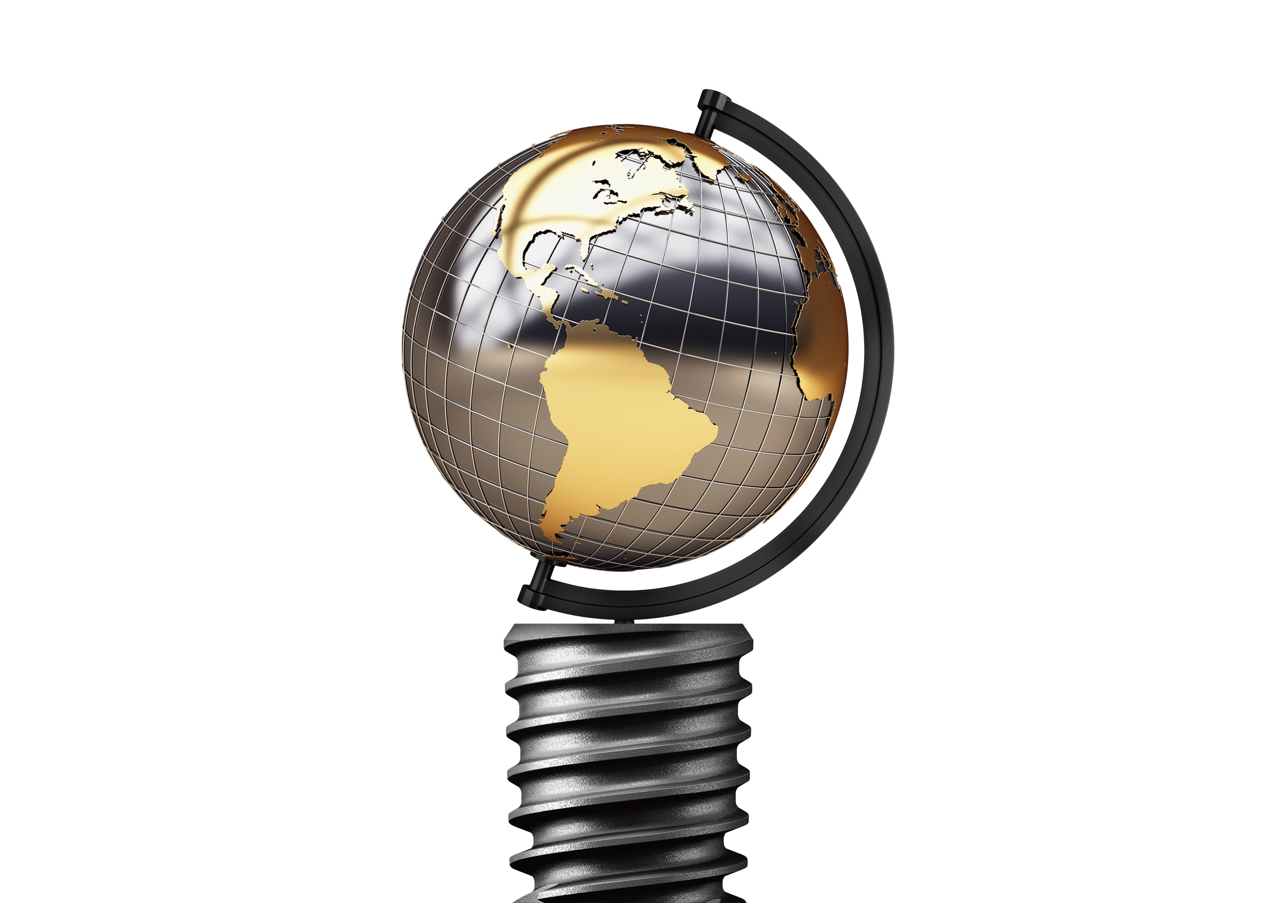 Implant fixture with globe